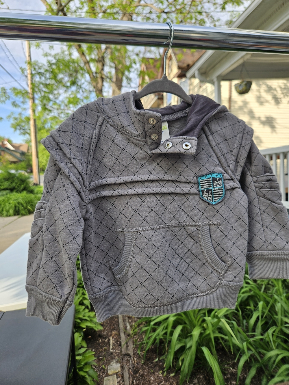 Toddler Hooded Armor Swearshirt Size 12 Months